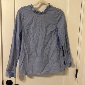 NWOT Cotton pinstripe long sleeve blouse!